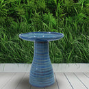 Sunnydaze Glazed Ceramic Outdoor Bird Bath