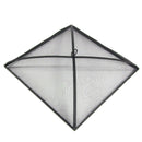 Sunnydaze Mesh Spark Screen for Fire Pit – Black - Square