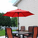Sunnydaze Aluminum Outdoor Patio Umbrella with Tilt and Crank