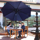 Sunnydaze Aluminum Outdoor Patio Umbrella with Tilt and Crank