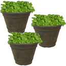 Sunnydaze Franklin Polyresin Outdoor Flowerpot Planter