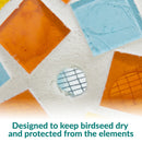 Sunnydaze Mosaic Fly-Through Hanging Bird Feeder