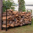 Sunnydaze Outdoor Steel Firewood Log Rack - 8'