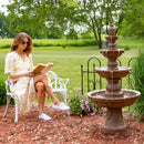 Sunnydaze 4-Tier Pineapple Outdoor Water Fountain - 52" H