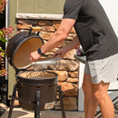Sunnydaze Half Moon Cooking Grate System for Charcoal Kamado Egg Grill