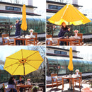 Sunnydaze Aluminum Outdoor Patio Umbrella with Tilt and Crank