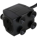 Sunnydaze 200 GPH Electric Submersible Water Pump with 6 LED Lights - White