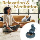 Sunnydaze Tiered Vessels Ceramic Indoor Water Fountain - 10"