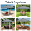 Sunnydaze Premium Oxford Fabric Pop-Up Canopy Shade with Vent