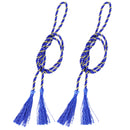 Sunnydaze Indoor/Outdoor Rope Curtain Tiebacks with Tassels