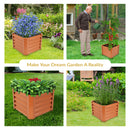 Sunnydaze 22" Square Steel Raised Garden Bed