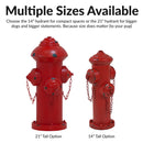 Sunnydaze Fire Hydrant Dog Pee Post Metal Garden Statue