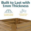 Sunnydaze Galvanized Steel Raised Garden Bed