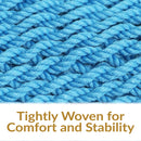 Sunnydaze Outdoor Extra Large Caribbean Polyester Rope Hammock Chair