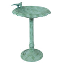 Sunnydaze Garden Visitor Metal Bird Bath - 22.75" H