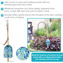 Sunnydaze Natural Melody Glass Wind Bell Chime