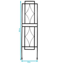 Image showing the overall product dimensions including height, depth and width.