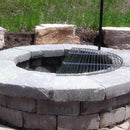 Sunnydaze Foldable Fire Pit Grate - Steel Round Grill Grate