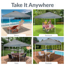 Sunnydaze Premium Oxford Fabric Pop-Up Canopy Shade with Vent