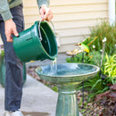 Sunnydaze Avignon Outdoor Ceramic Bird Bath - 18.75" H