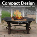 Sunnydaze Outdoor Fire Pit Bowl Replacement for DIY or Existing Stand