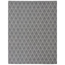 7x10 Sunnydaze Lattice Perfection Indoor Area Rug in Charcoal