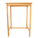 Sunnydaze Teak Wooden Bar Table - 31" Square