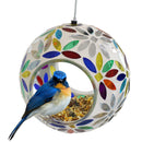 Sunnydaze Mosaic Fly-Through Hanging Bird Feeder