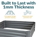 Sunnydaze Steel Raised Garden Bed