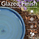 Sunnydaze Glazed Ceramic Outdoor Bird Bath