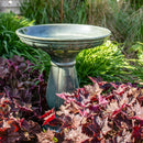 Sunnydaze Avignon Outdoor Ceramic Bird Bath - 18.75" H