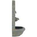 Sunnydaze Seaside Outdoor Solar Wall Fountain - 27" H