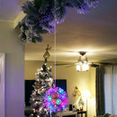 Sunnydaze 5" Lighted Hanging Ball Ornament with 5mm Wide Angle Bulbs
