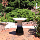 Sunnydaze Glazed Ceramic Outdoor Bird Bath