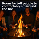 Sunnydaze Cauldron Outdoor Fire Pit with Spark Screen