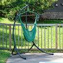 Sunnydaze Outdoor Extra Large Caribbean Polyester Rope Hammock Chair