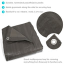 Sunnydaze Multipurpose Heavy-Duty Poly Tarp