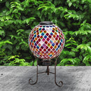 Sunnydaze Black Steel Traditional Style Gazing Globe Stand - 9"