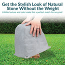 Sunnydaze Polyresin Landscape Rock Cover with Stakes