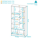 Image showing the overall product dimensions including height, depth and width.