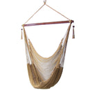 Sunnydaze Caribbean Extra Large Hammock Chair - Soft-Spun Polyester Rope - 40-Inch Wide Seat
