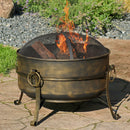 Sunnydaze Cauldron Outdoor Fire Pit with Spark Screen