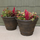 Sunnydaze Franklin Polyresin Outdoor Flowerpot Planter