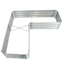 Sunnydaze Galvanized Steel Raised Garden Bed