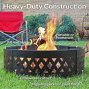 Sunnydaze 36" Heavy-Duty Metal Campfire Ring