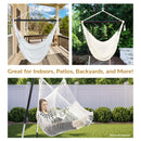 Sunnydaze Outdoor Extra Large Caribbean Polyester Rope Hammock Chair
