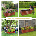 Sunnydaze Galvanized Steel Raised Garden Bed