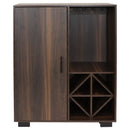Sunnydaze Lavina Wine Bar Cabinet with Glass Rack and Bottle Storage Shelves