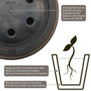 Sunnydaze Anjelica Polyresin Outdoor Flowerpot Planter