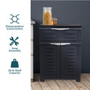 Sunnydaze Plastic Garage Storage Cabinet with Adjustable Shelf - 34.5"